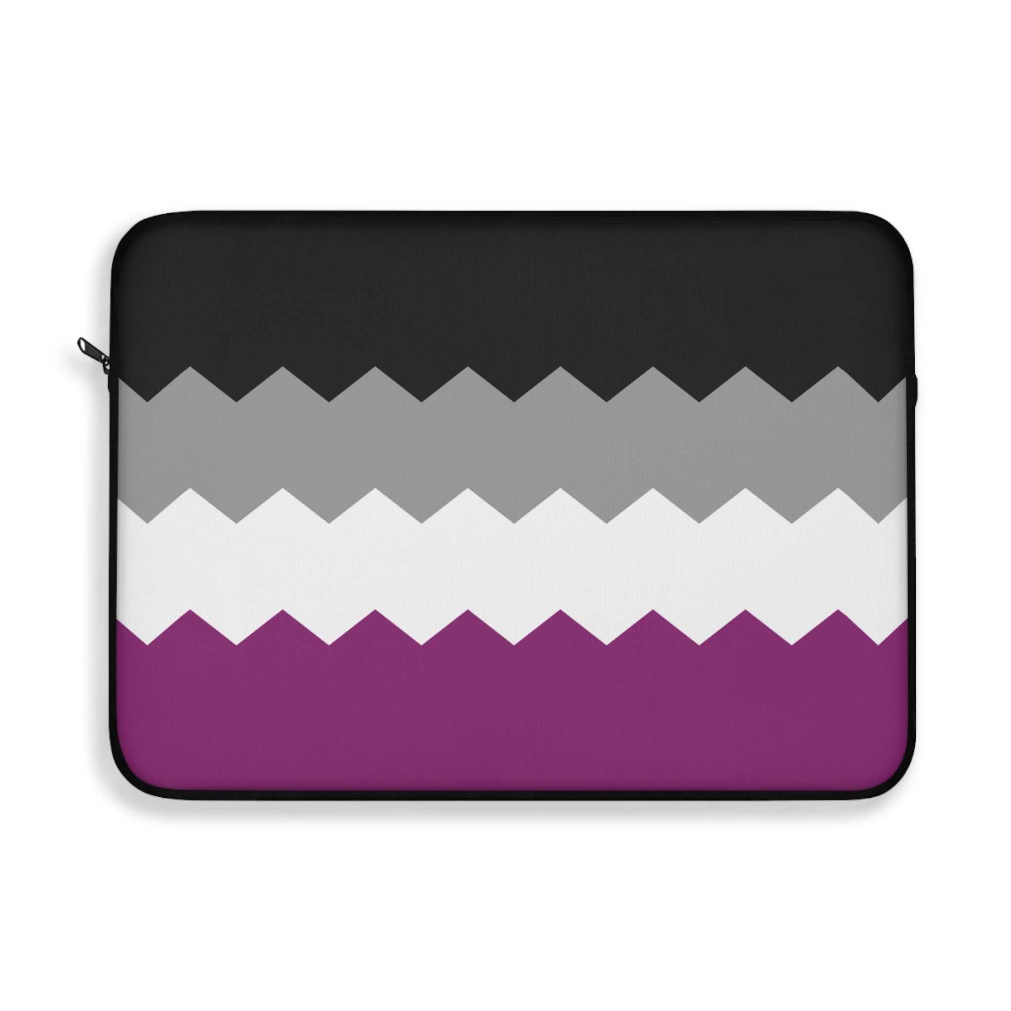 Asexual Pride Flag Laptop Sleeve: Wavey Print Protective Case