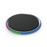 Polysexual Pride Flag Magnet: Ripple Round Button for Fridge