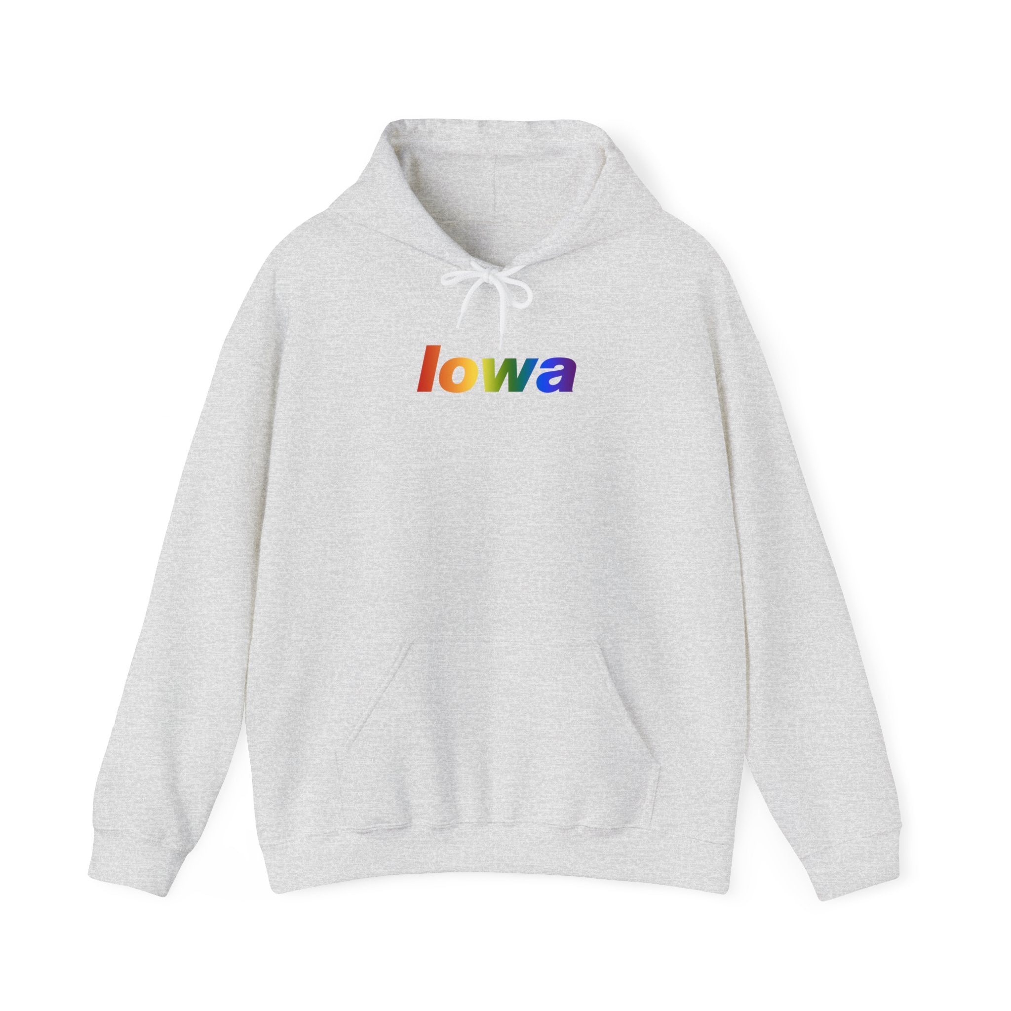 Iowa Hoodie: Vibrant Pride Gradient Design