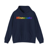 Minnesota Hoodie: Vibrant Pride Gradient Design