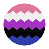 Genderfluid Flag Wavey Mousepad: Sharp Design for Desk