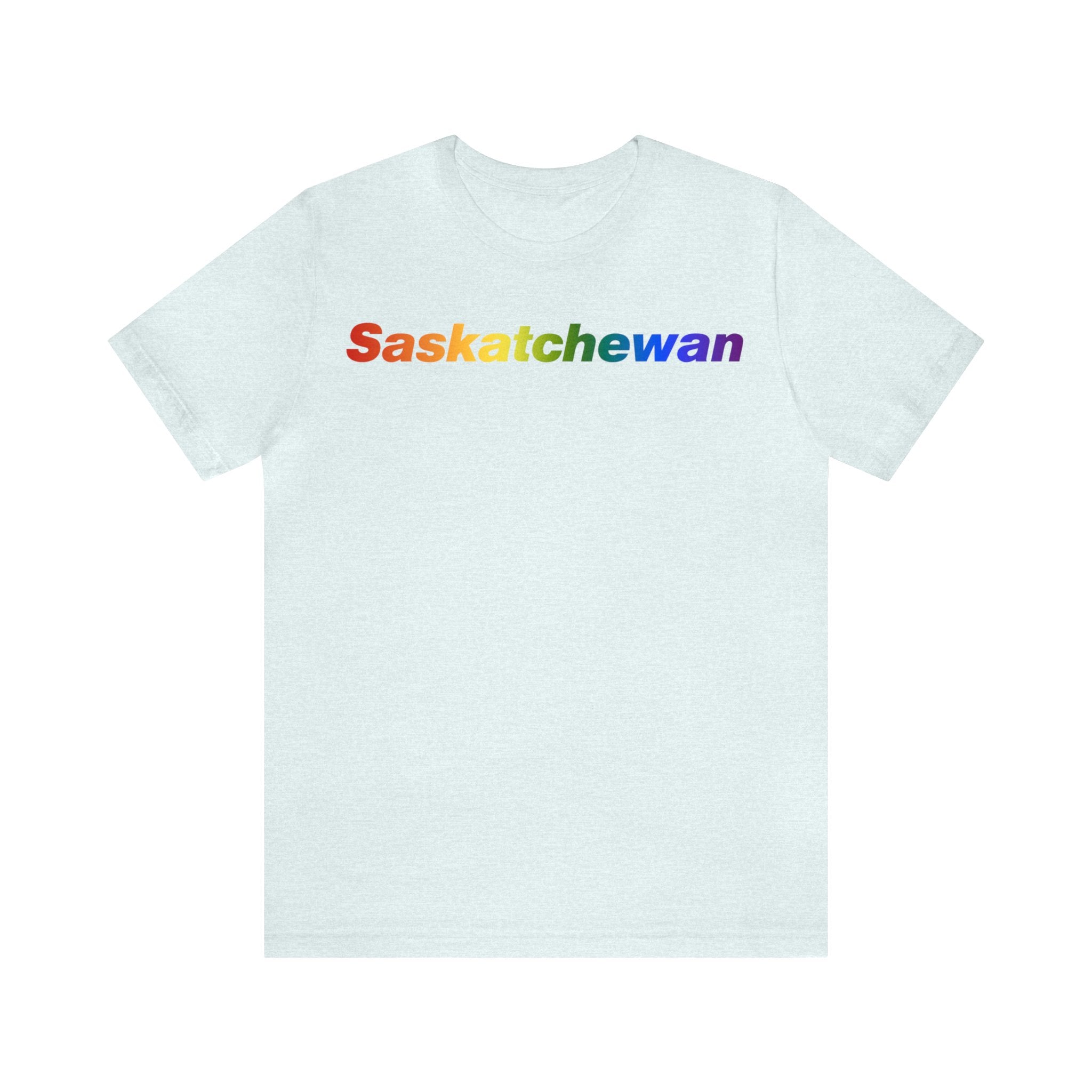 Saskatchewan Pride Gradient T-Shirt: LGBTQ+ Designed Tee