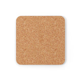 Pangender Flag Coaster Set: 4 Corkwood Ripple Drink Coasters