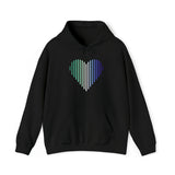 Gay Heart Lines Hoodie: Pride Gradient Sweater