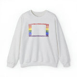 Colorado Pride Flag Sweater: Rainbow LGBTQ+ State Silhouette Distressed Sweatshirt