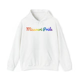 Missouri Pride Hoodie: Flowing Cursive Design with LGBTQ+ Gradient