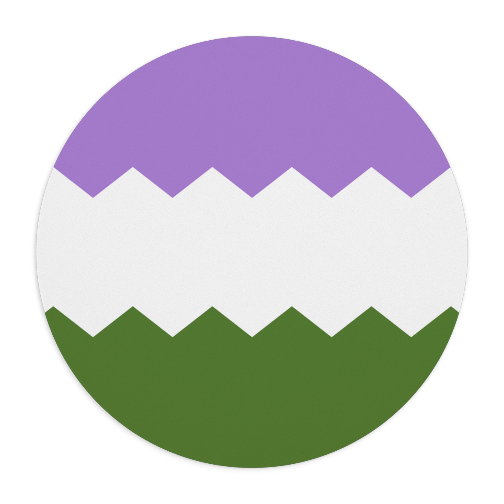 Genderqueer Flag Wavey Mousepad: Sharp Design for Desk