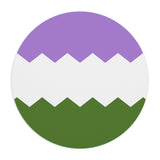 Genderqueer Flag Wavey Mousepad: Sharp Design for Desk