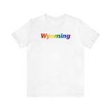 Wyoming Tee: Vibrant Pride Gradient Design