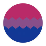 Bisexual Flag Wavey Mousepad: Sharp Design for Desk