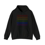 Tennessee LGBTQ+ Pride Flag, Faded Black Hoodie