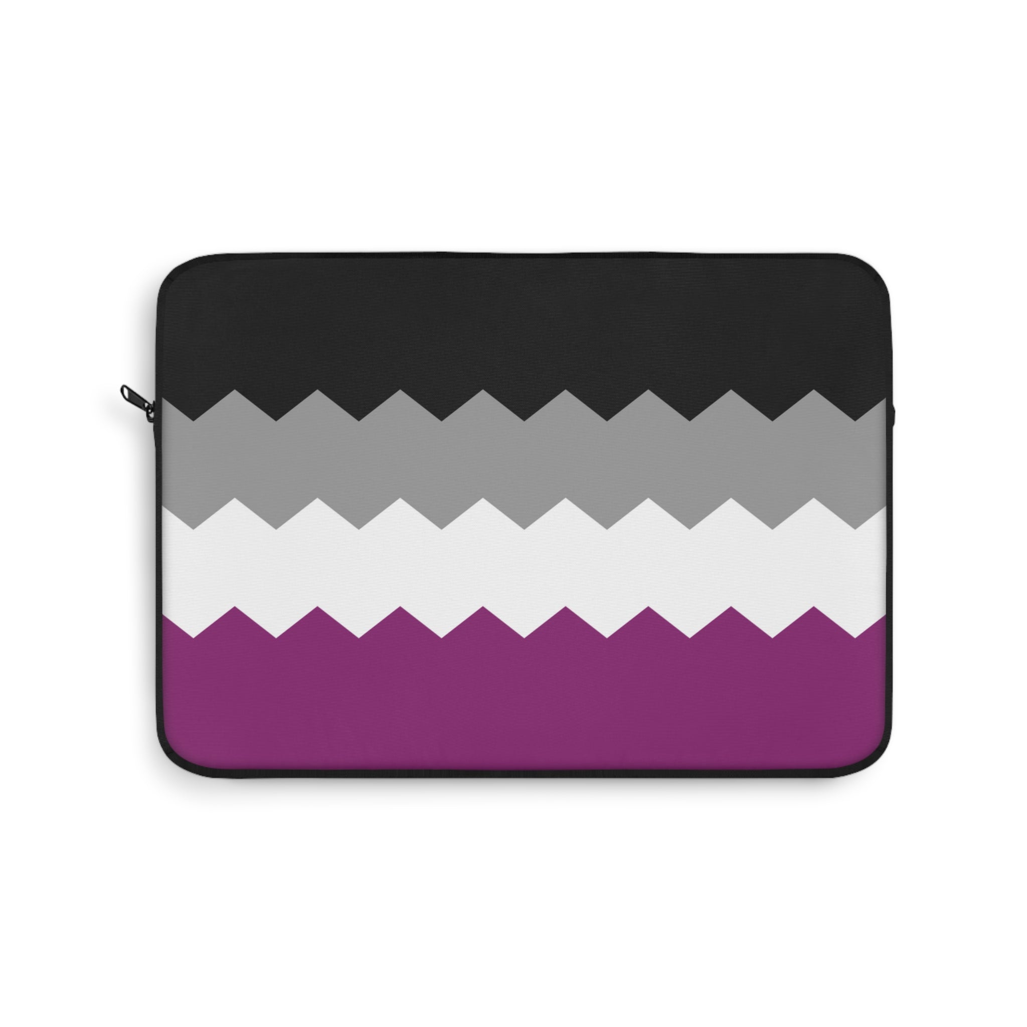 Asexual Pride Flag Laptop Sleeve: Wavey Print Protective Case