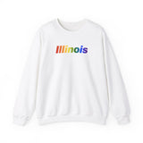 Illinois Sweatshirt: Vibrant Pride Gradient Design