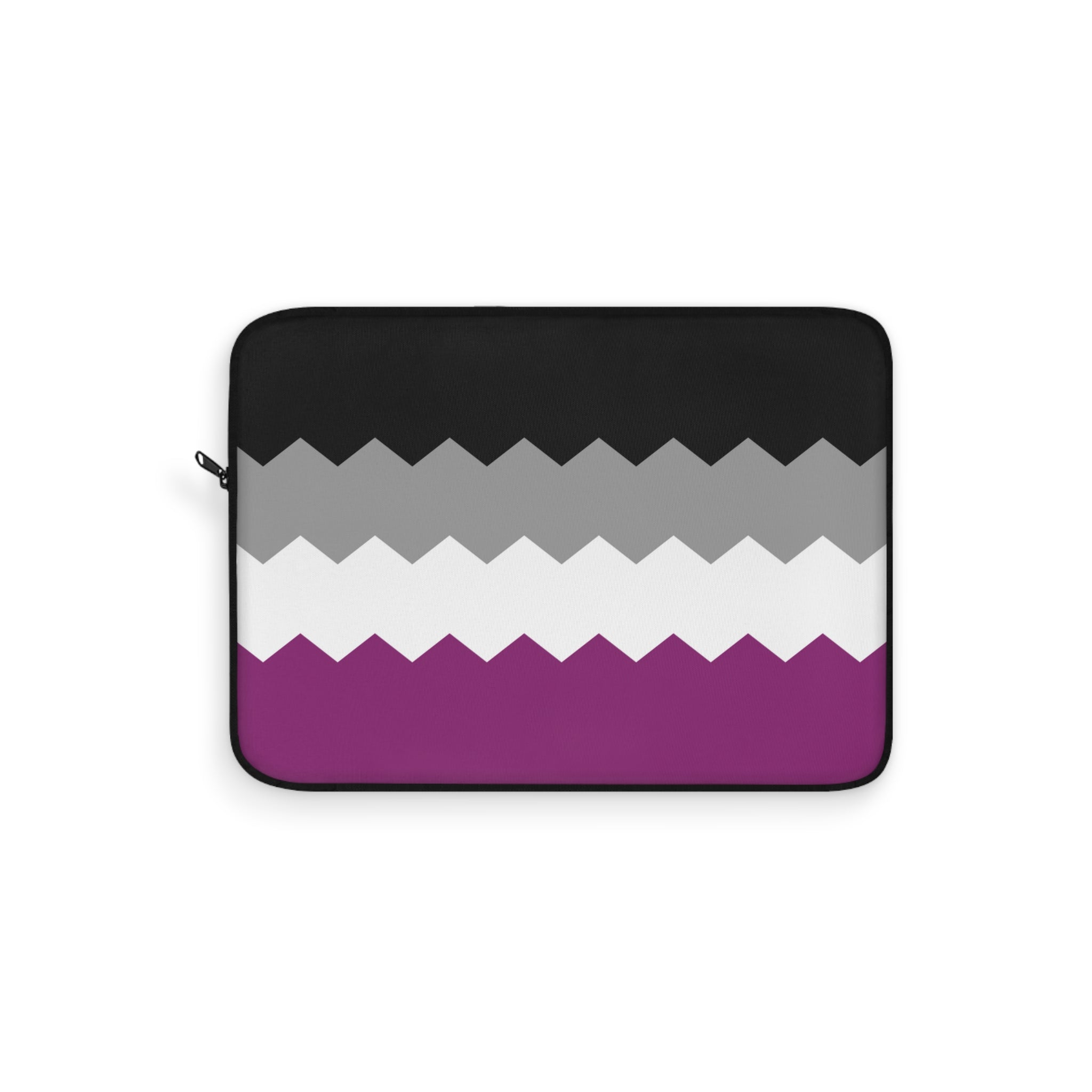 Asexual Pride Flag Laptop Sleeve: Wavey Print Protective Case