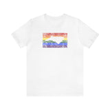 North Carolina Pride Flag Tee: Rainbow LGBTQ+ State Silhouette Distressed Shirt