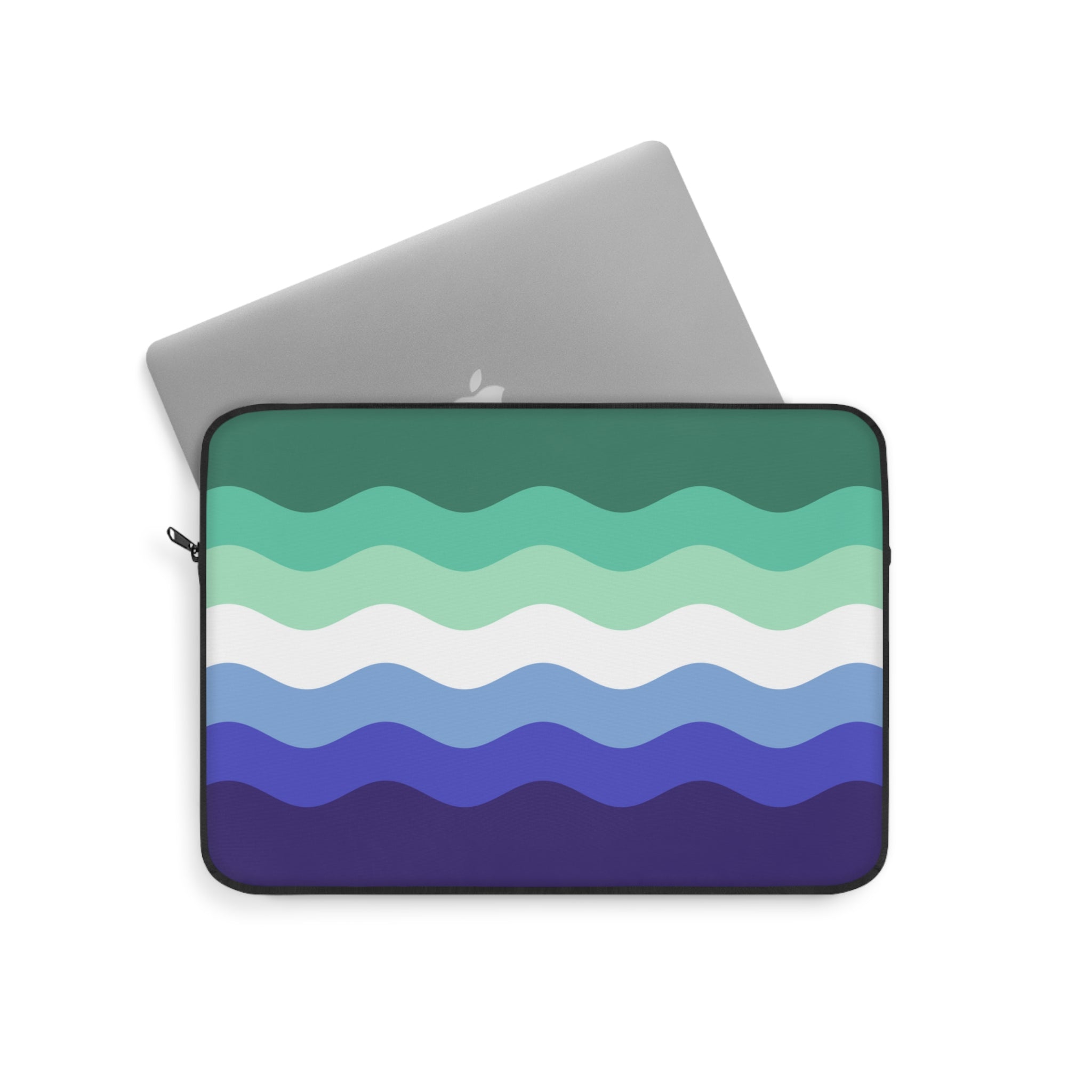 Gay Pride Flag Laptop Sleeve: Ripple Print Protective Case