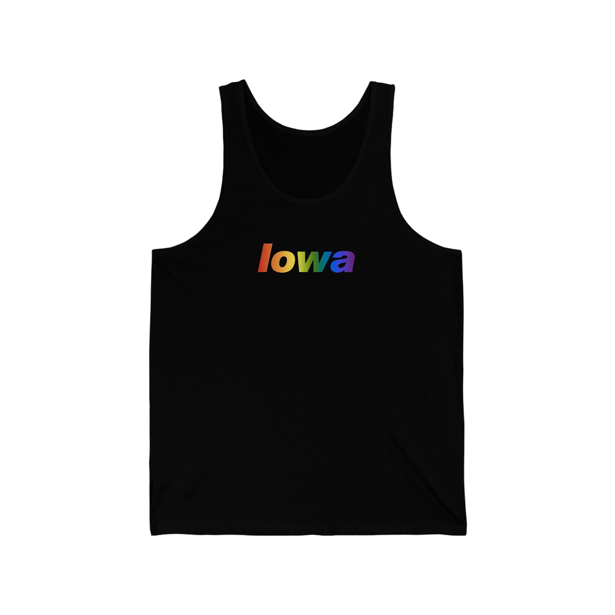 Iowa Tank-Top: Vibrant Pride Gradient Design