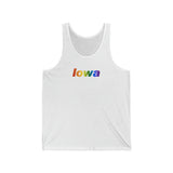 Iowa Tank-Top: Vibrant Pride Gradient Design