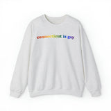 Connecticut is Gay Pride Sweatshirt: LGBTQ+ Flag Gradient Sweater