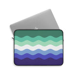 Gay Pride Flag Laptop Sleeve: Ripple Print Protective Case