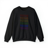 Texas LGBTQ+ Pride Flag, Faded Black Sweater