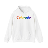 Colorado Hoodie: Vibrant Pride Gradient Design