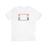 Wyoming Pride Flag Tee: Rainbow LGBTQ+ State Silhouette Distressed Shirt