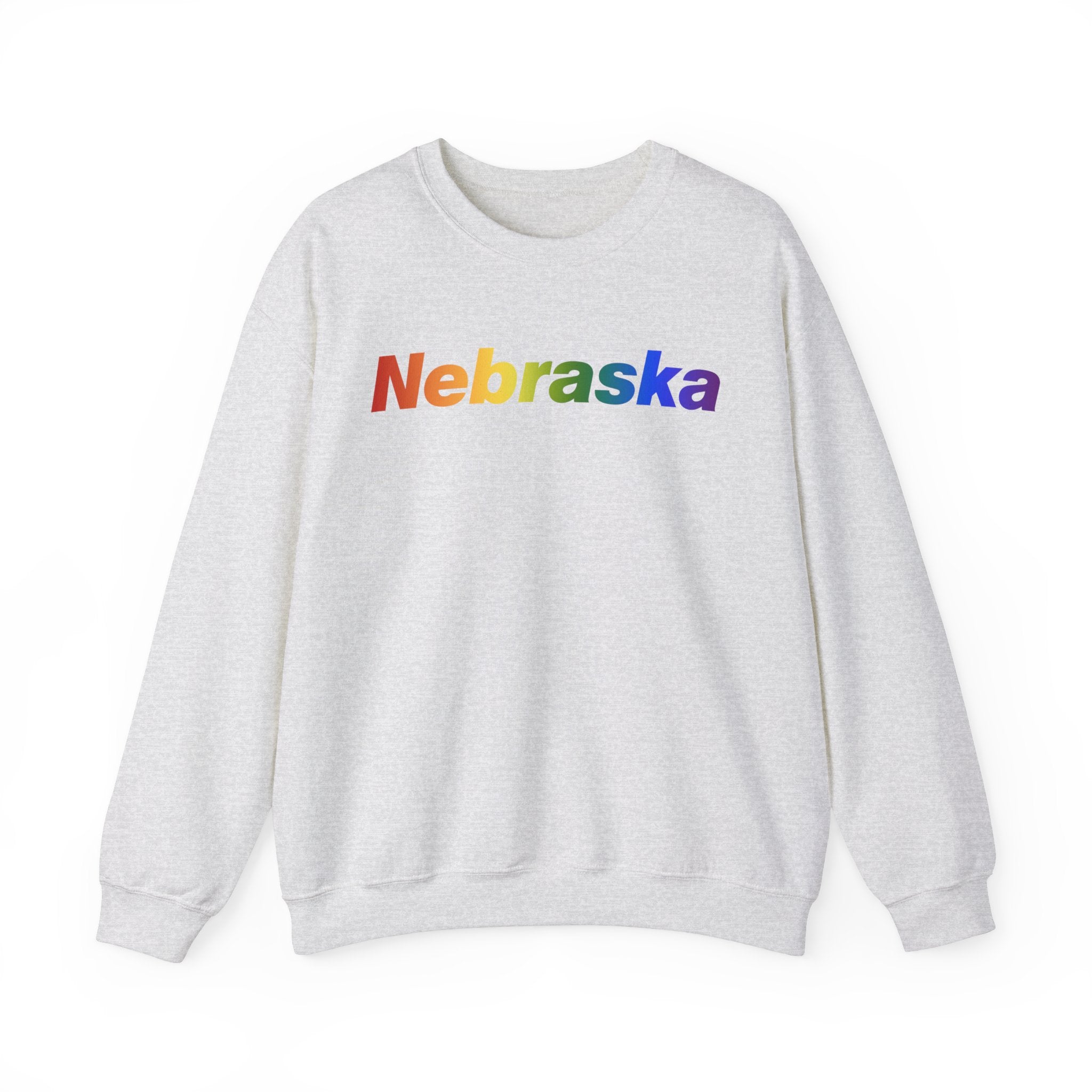 Nebraska Sweatshirt: Vibrant Pride Gradient Design