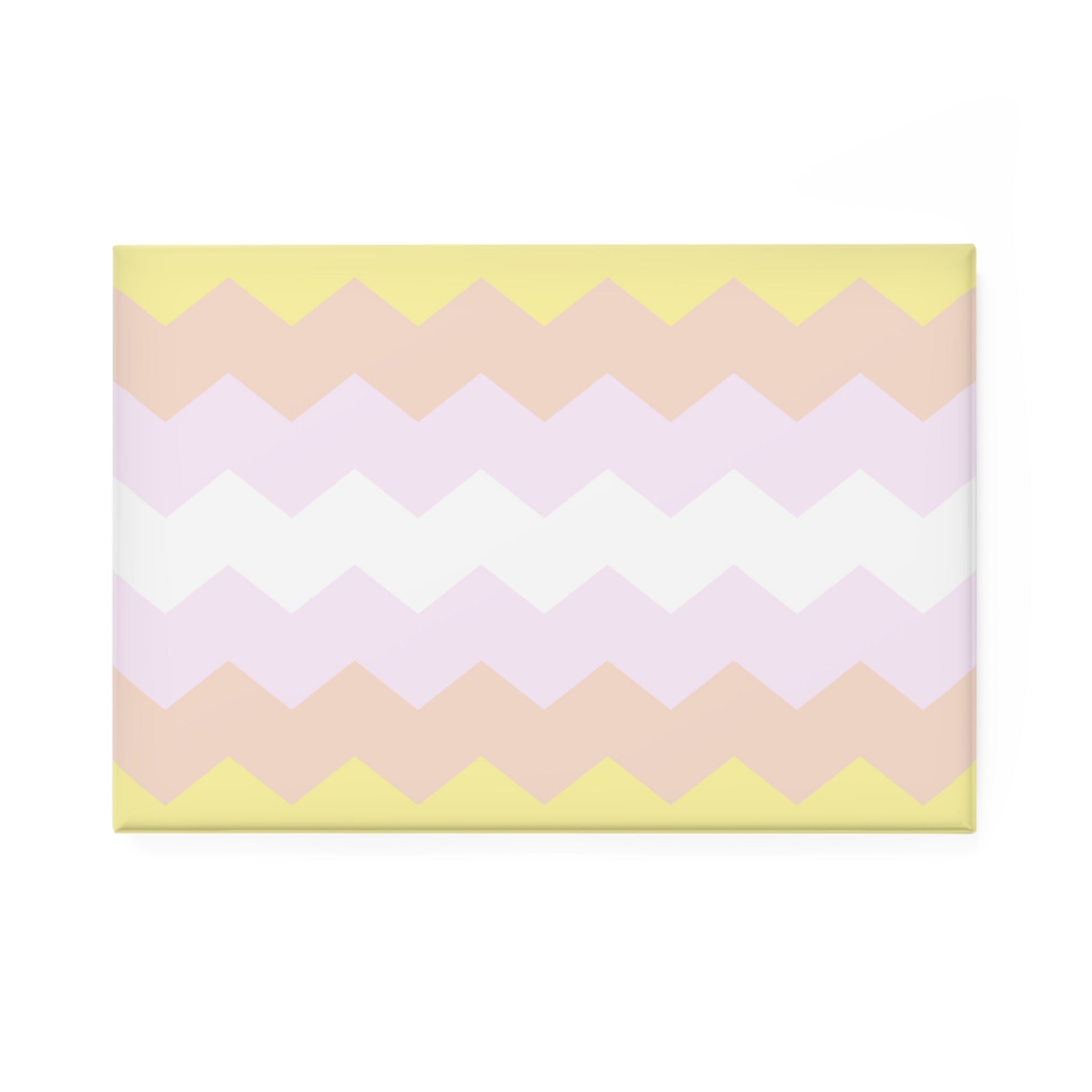 Pangender Pride Flag Magnet: Wavey Rectangle Button for Fridge