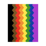 Philly Pride Flag Wavey Decal: Sharp Pride Sticker