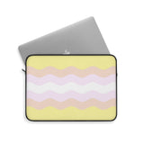 Pangender Pride Flag Laptop Sleeve: Ripple Print Protective Case