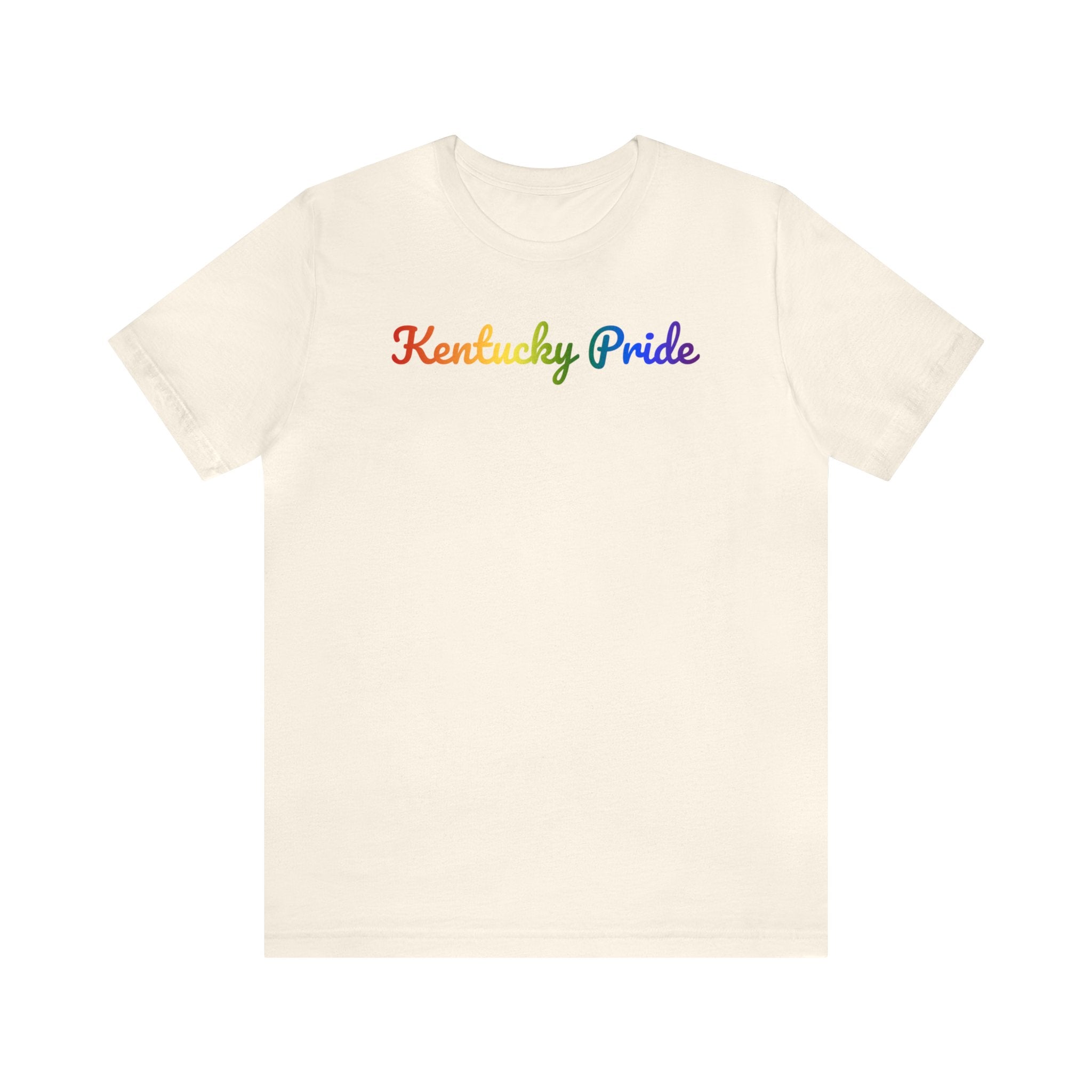 Kentucky Pride T-Shirt: Flowing Cursive Design with LGBTQ+ Gradient