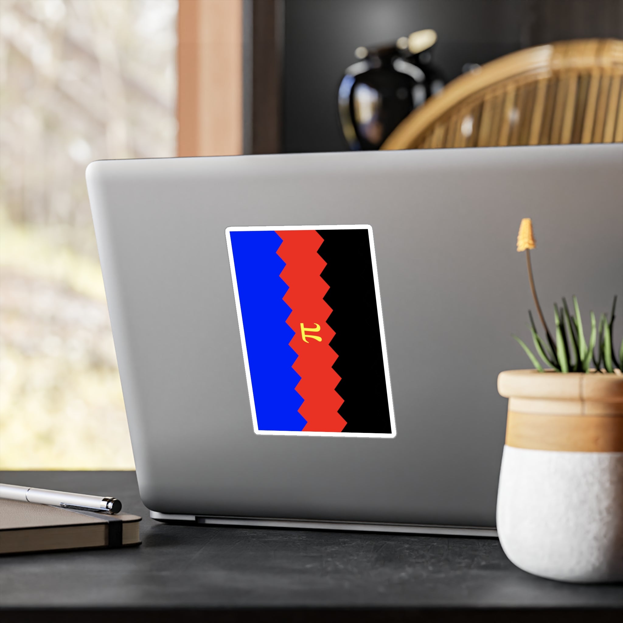 Polyamory Flag Wavey Decal: Sharp Pride Sticker