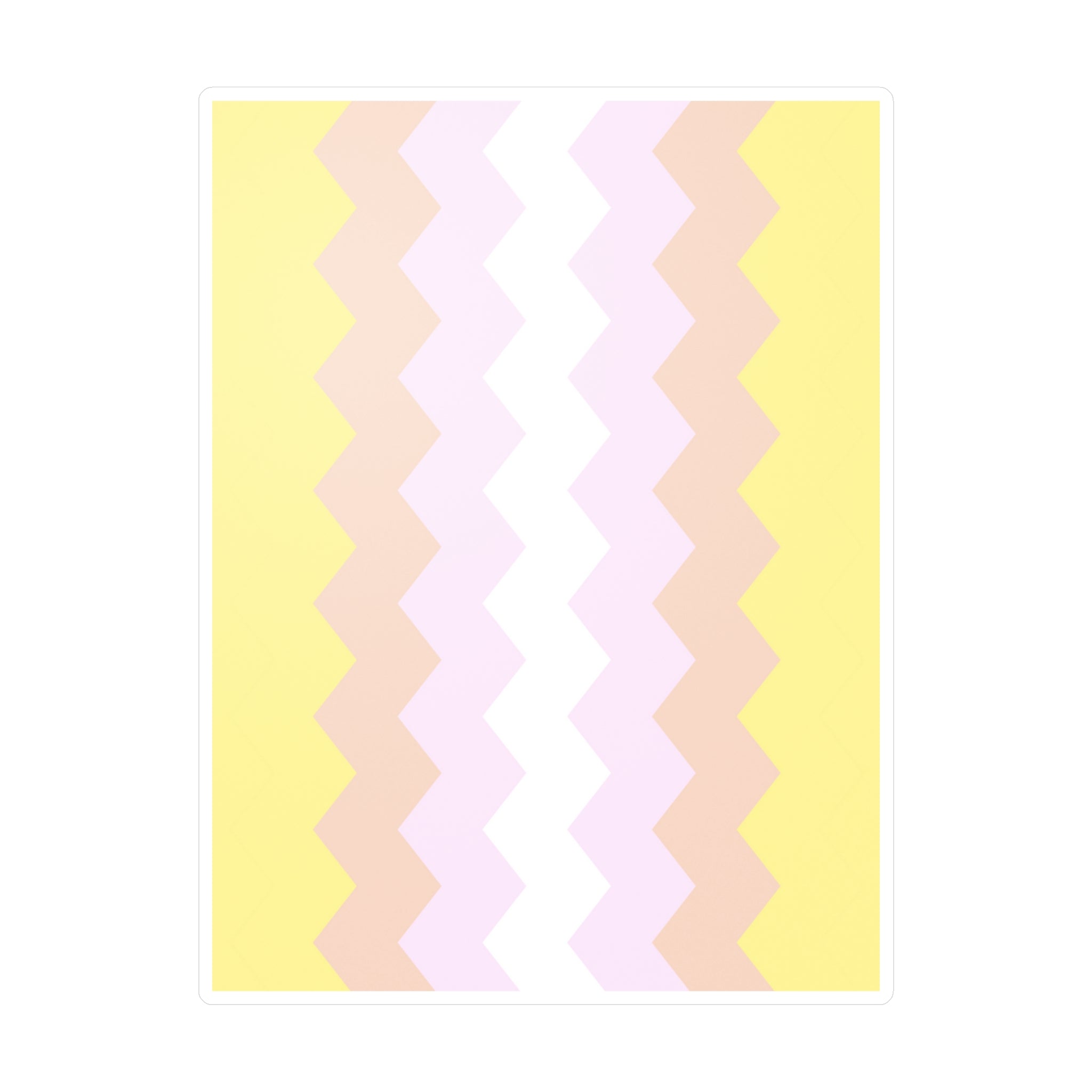 Pangender Flag Wavey Decal: Sharp Pride Sticker