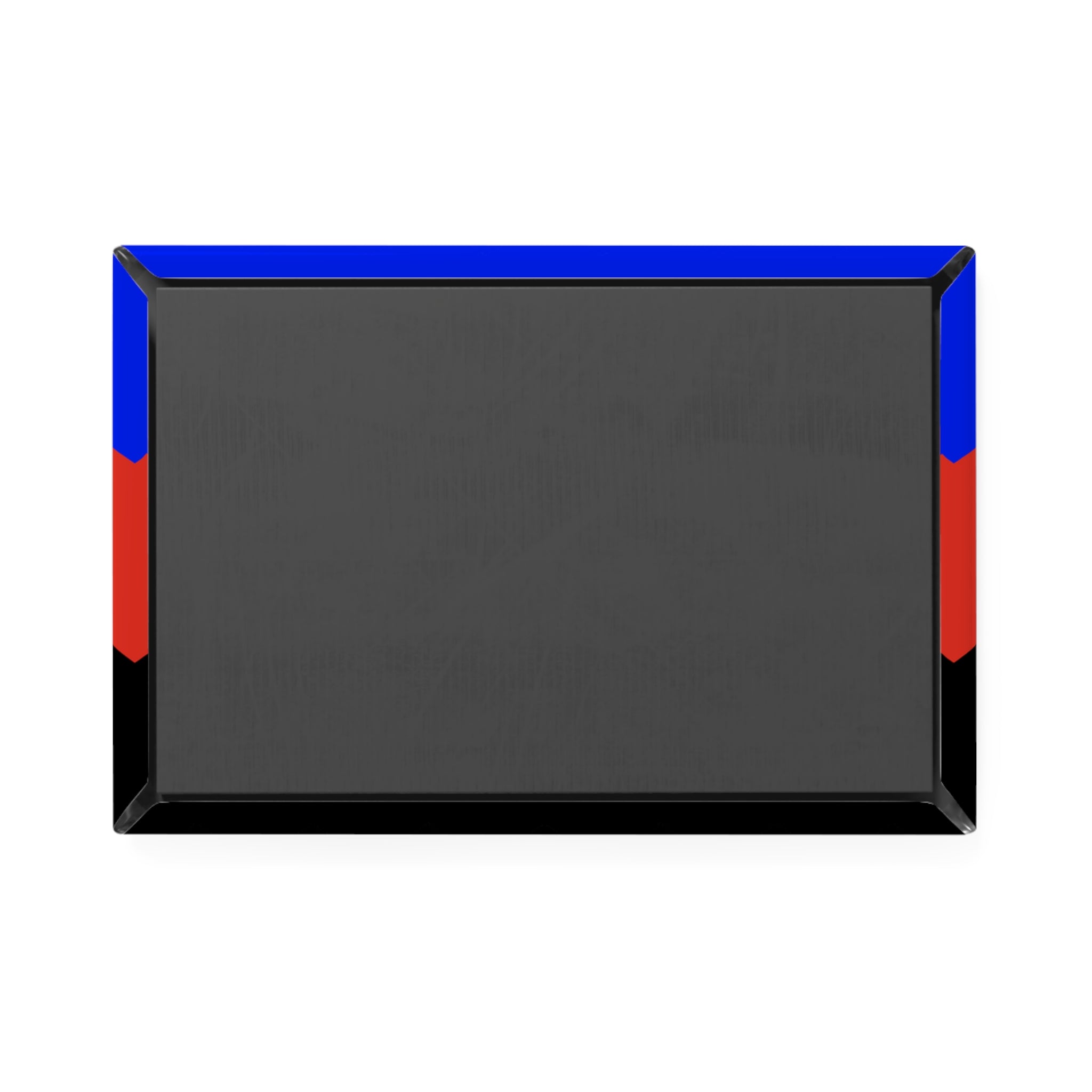 Polyamory Pride Flag Magnet: Wavey Rectangle Button for Fridge