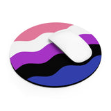 Genderfluid Flag Ripple Mousepad: Wavey Design for Desk