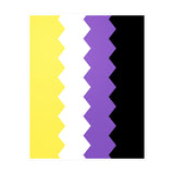 Nonbinary Flag Wavey Decal: Sharp Pride Sticker