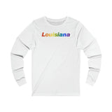 Louisiana Long Sleeve Tee: Pride Gradient Design