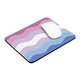 Bigender Flag Ripple Mousepad: Wavey Design for Desk