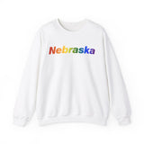 Nebraska Sweatshirt: Vibrant Pride Gradient Design