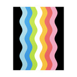 Queer Pride Flag Ripple Decal: Wavey Pride Sticker