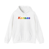 Kansas Hoodie: Vibrant Pride Gradient Design