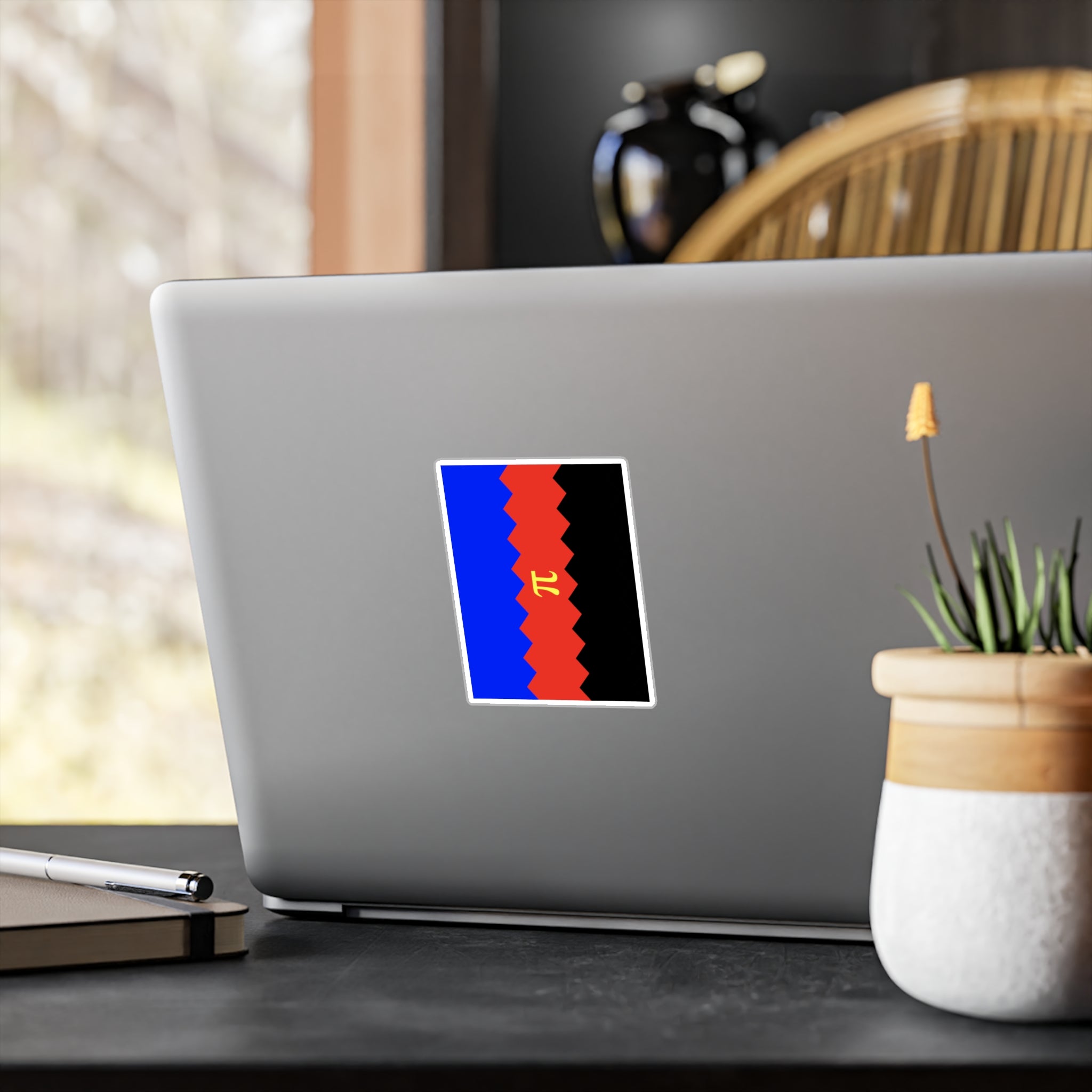 Polyamory Flag Wavey Decal: Sharp Pride Sticker