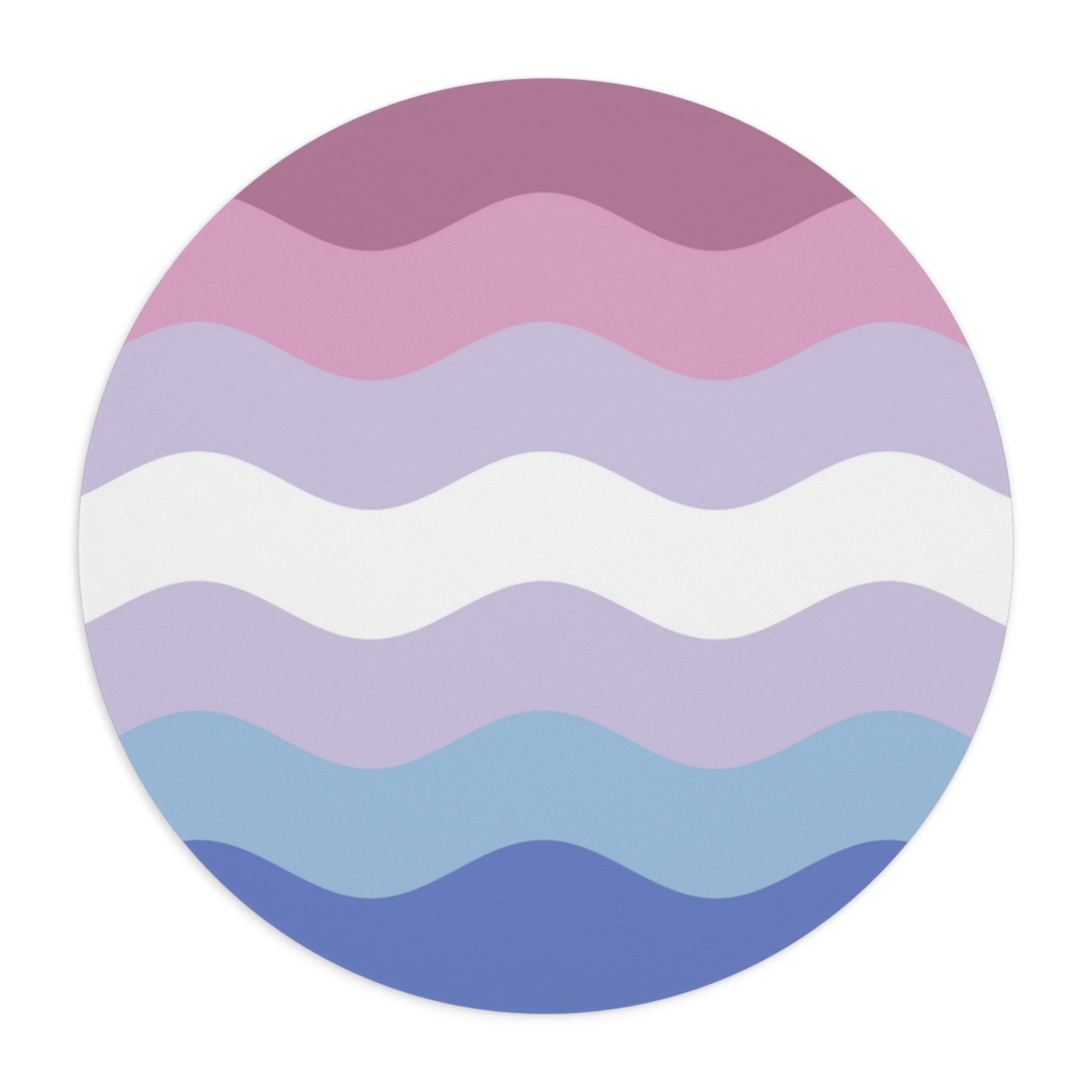 Bigender Flag Ripple Mousepad: Wavey Design for Desk