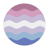 Bigender Flag Ripple Mousepad: Wavey Design for Desk