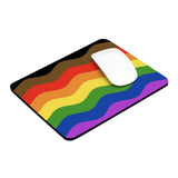 Philly Pride Flag Ripple Mousepad: Wavey Design for Desk