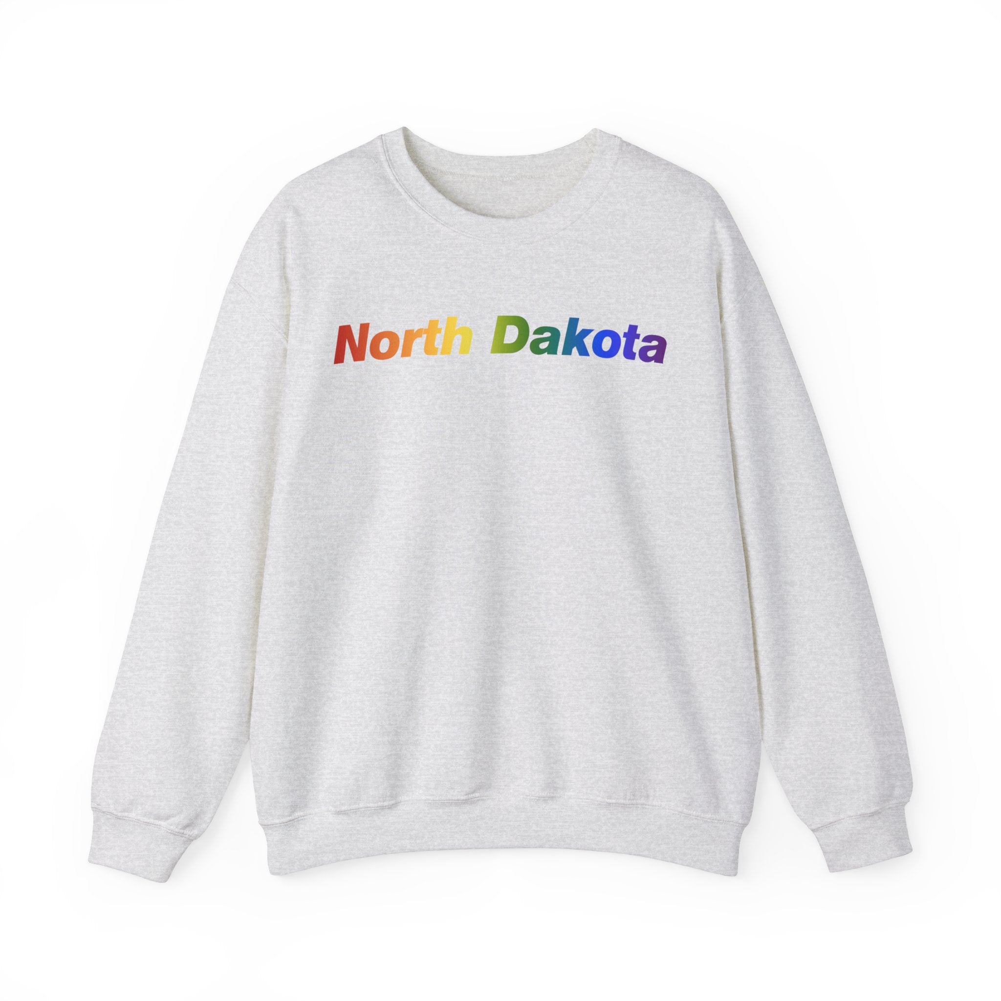 North Dakota Sweatshirt: Vibrant Pride Gradient Design