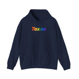 Texas Hoodie: Vibrant Pride Gradient Design