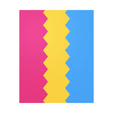 Pansexual Flag Wavey Decal: Sharp Pride Sticker