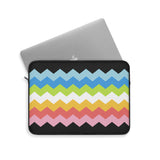 Queer Pride Flag Laptop Sleeve: Wavey Print Protective Case